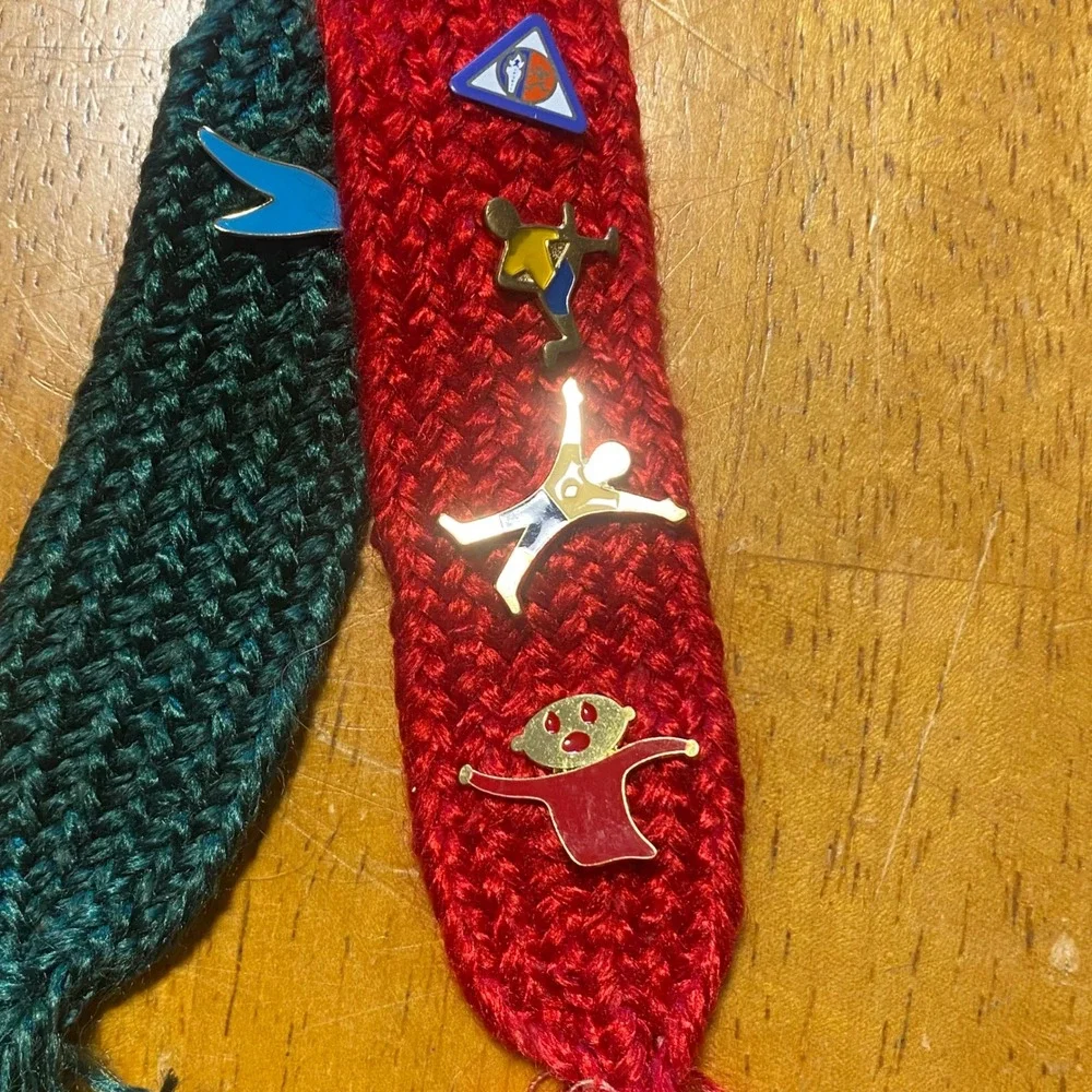 BSA Webelos Activity Badge Colors Tassels Vintage Pins Set